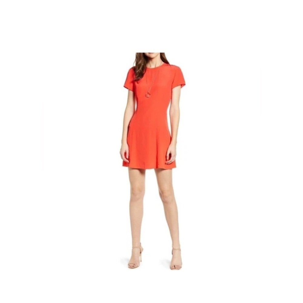 Something Navy Easy Flirty Mini Dress Red Poppy Size XL